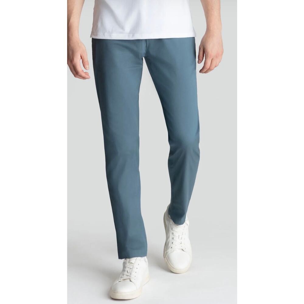 Birddogs Stretch Khakis Slim Fit Pant Steel Blue Men's 30x28 Stretch